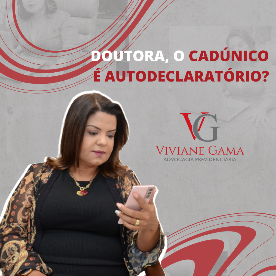 Doutora O CadÚnico é Autodeclaratório Viviane Gama 5324